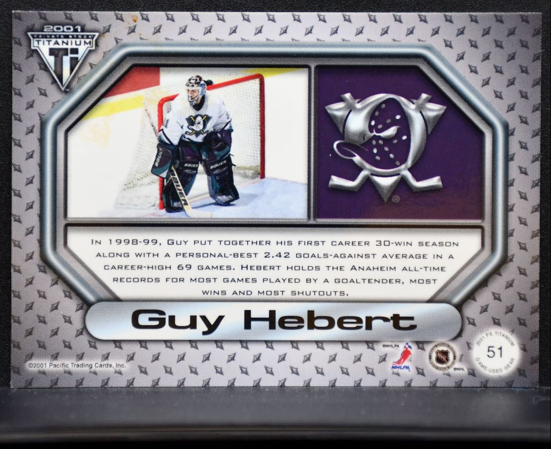 2000-01 Private Stock Titanium Jersey Guy Hebert Jersey 6941