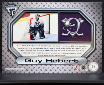 2000-01 Private Stock Titanium Jersey Guy Hebert Jersey 6941