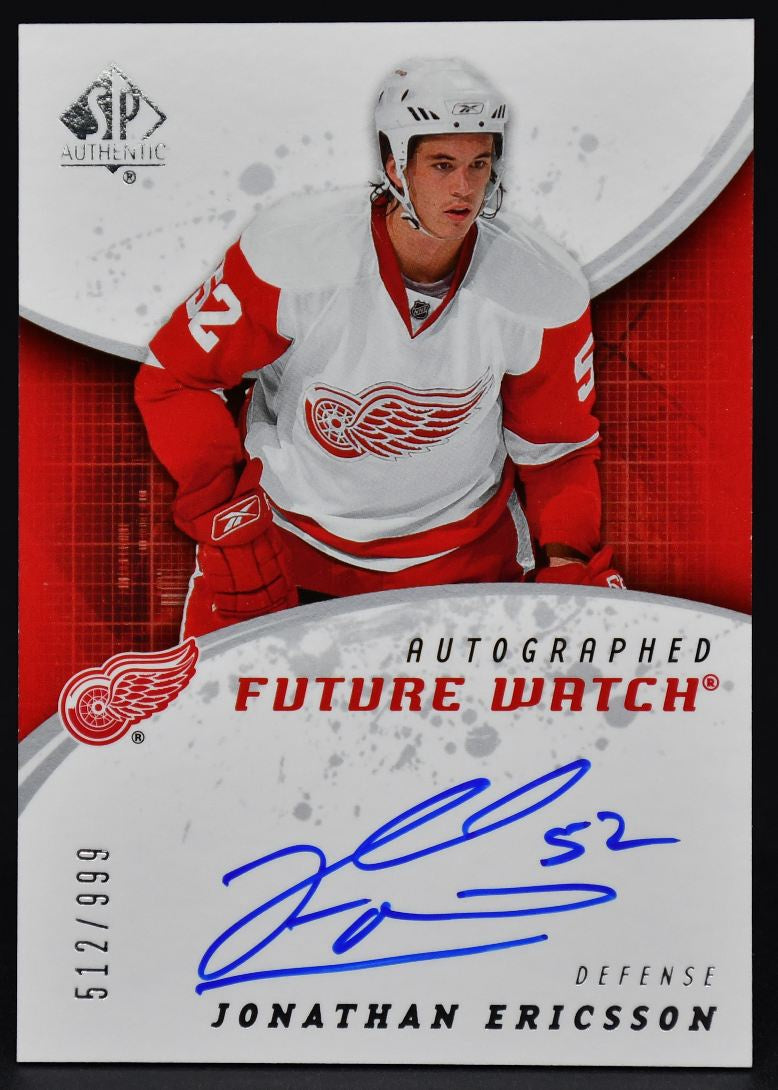 2008-09 SP Authentic Autographed Future Watch Ericsson 230 RC Auto 512/999