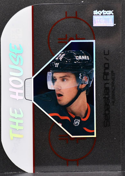 2022-23 SkyBox Metal Universe The House Sebastian Aho TH-10 Carolina Hurricanes 9027