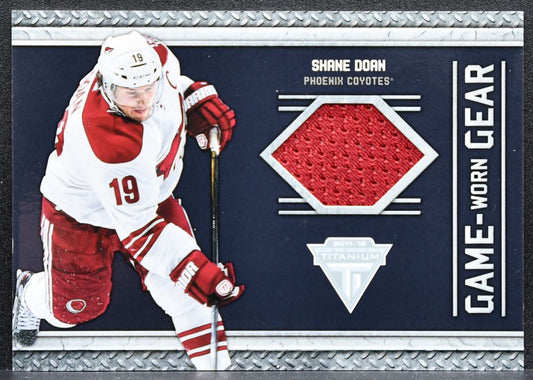 2011-12 Panini Titanium Game Worn Gear Shane Doan 15 Phoenix Coyotes Jersey 2815