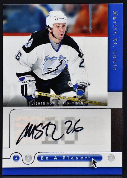 2004-05 UD Be A Player Martin St. Louis SL Auto