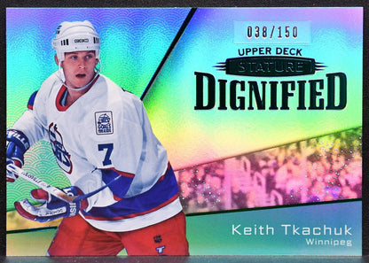 2022-23 Upper Deck Stature Dignified Green Keith Tkachuk D-22 Jets 038/150 4416