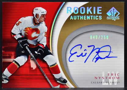 2006-07 SP Authentic Rookie Authentics Eric Nystrom RA-EN Calgary RC Auto /250