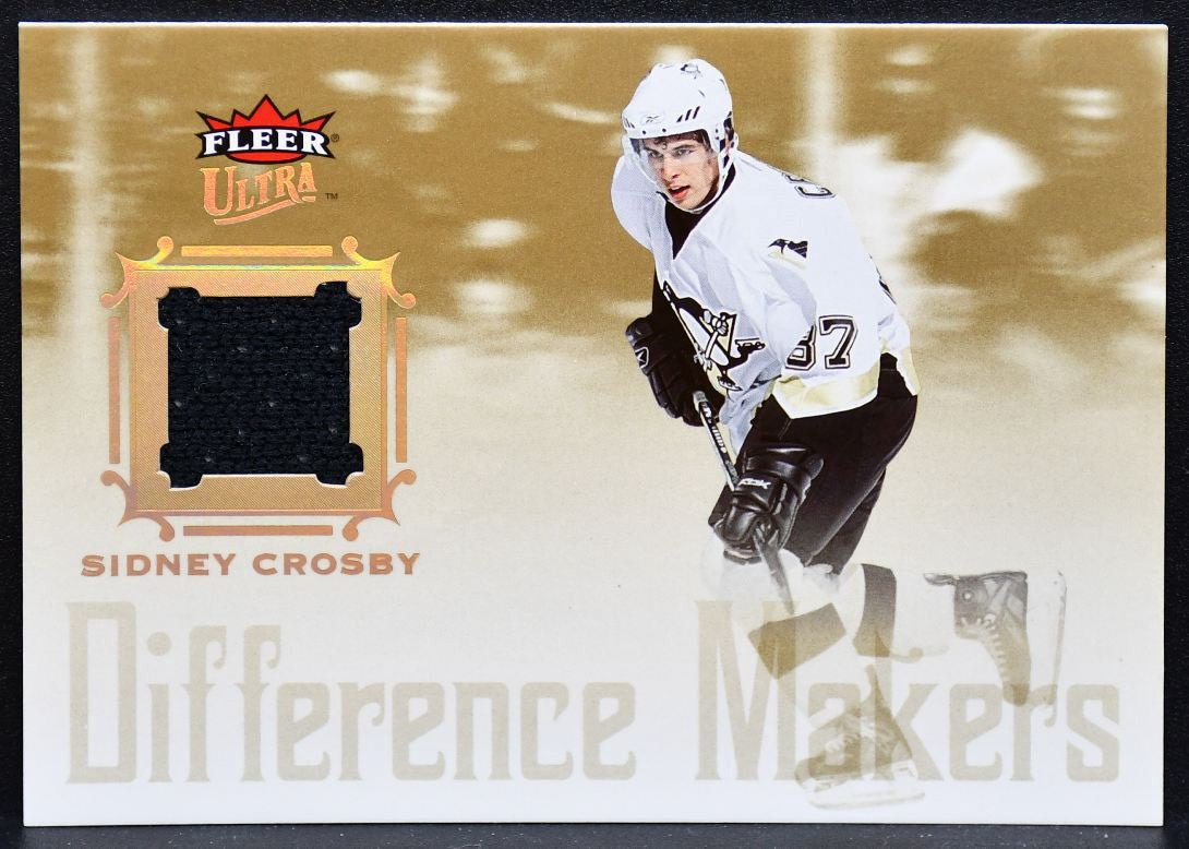 2005-06 Fleer Ultra Difference Crosby Penguins RC Jersey 2 colors Die-Cut 3190