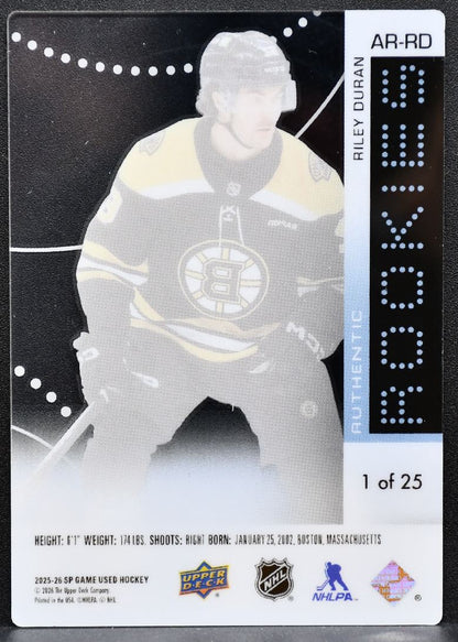 2025-26 SP Game Used Authentic Rookies Crystal Riley Duran AR-RD Bruins RC 2065
