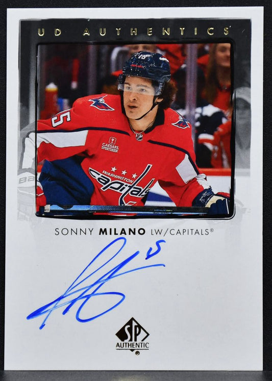 2022-23 SP Authentic UD Authentics Autographs Sonny Milano UDA-SM Auto