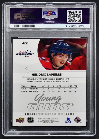 2021-22 UD Series 2 Young Guns Hendrix Lapierre 472 RC #2