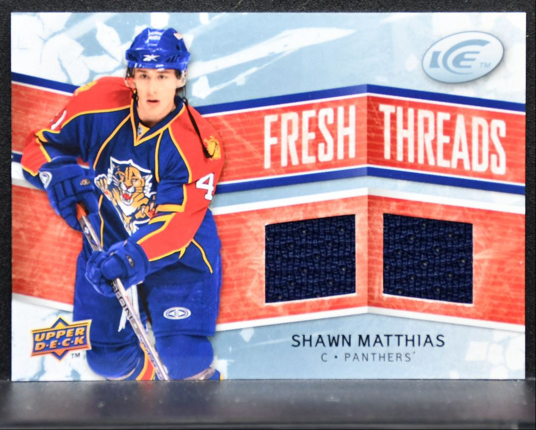 2008-09 Upper Deck Ice Fresh Threads Shawn Matthias Panthers RC Jersey 3421