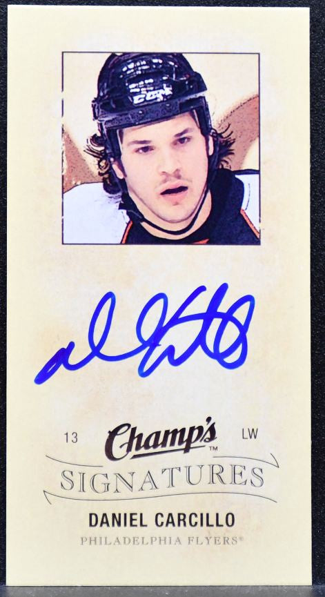 2009-10 Upper Deck Champ's Signatures Daniel Carcillo CS-DC Flyers Auto 6624