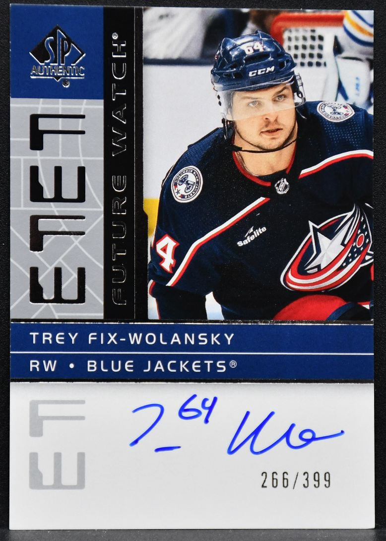 22-23 SP Authentic 02-03 Retro FW Auto Fix-Wolansky Blue Jackets RC /399 5310