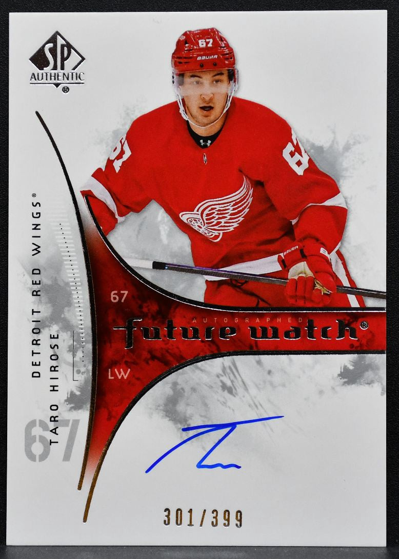 2019-20 SP Authentic Retro Future Watch Auto Taro Hirose Red Wings RC Auto 2126
