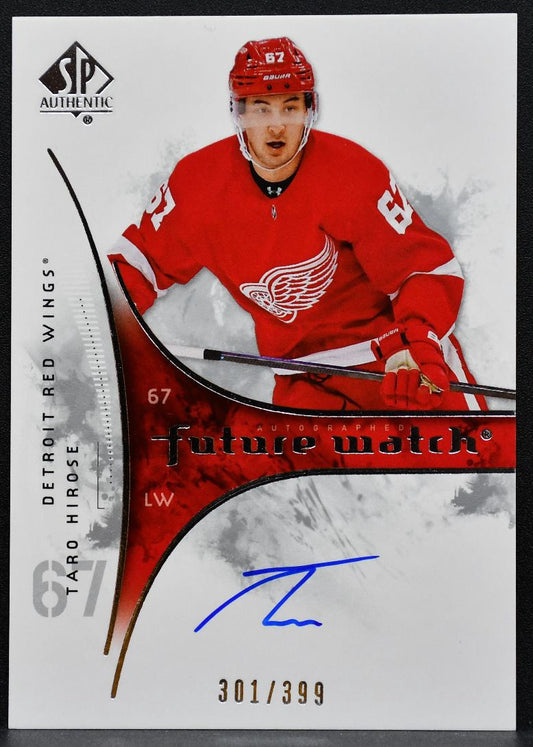 2019-20 SP Authentic Retro Future Watch Auto Taro Hirose Red Wings RC Auto 2126