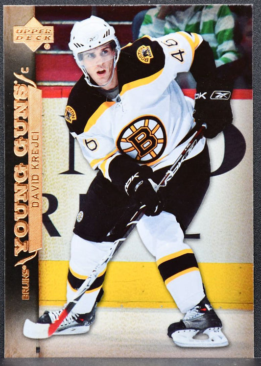 2007-08 Upper Deck Series 1 Young Guns David Krejci 208 Boston Bruins RC 5050