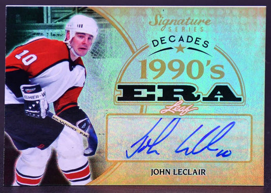 2015-16 Leaf Signature Series Decades - 1990's Era John LeClair SD-JLC Auto
