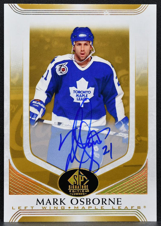 2020-21 SP Signature Edition Legends Gold Spectrum Foil Autos Osborne Auto 1474