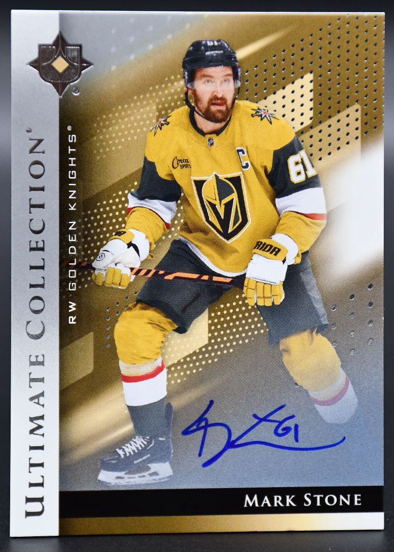2024-25 UD Ultimate Collection Mark Stone 38 Vegas Golden Knights Auto