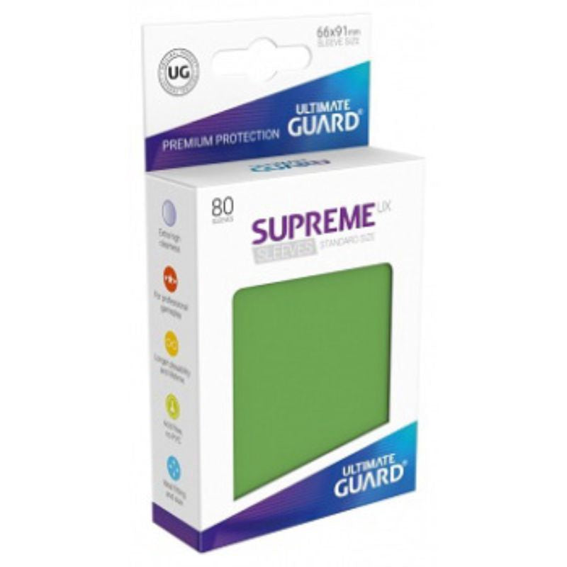Ultimate Guard Sleeves Supreme Ux Green 80Ct