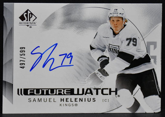 24-25 SP Authentic Future Watch Horizontal Auto Helenius Kings RC Auto 497/599 5778