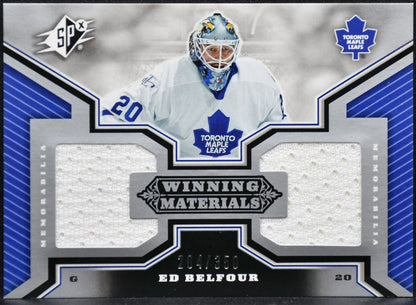 2005-06 SPx Winning Materials Ed Belfour WM-EB Maple Leafs 204/350 Jersey 0672