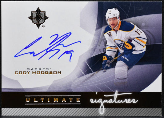 2012-13 UD Ultimate Collection Signatures Cody Hodgson US-CH Sabres Auto 2148