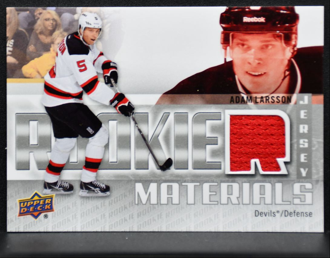 2011-12 UD Series 2 Rookie Materials Adam Larsson RM-AL Devils RC Jersey 8875