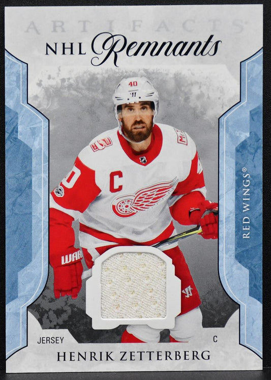 2023-24 Upper Deck Artifacts NHL Remnants Henrik Zetterberg NR-HZ Jersey 8722