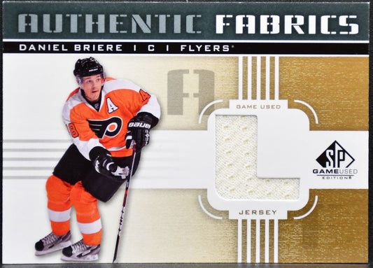 2011-12 SP Game Used Authentic Fabrics Daniel Briere AF-BR Flyers Jersey 2746