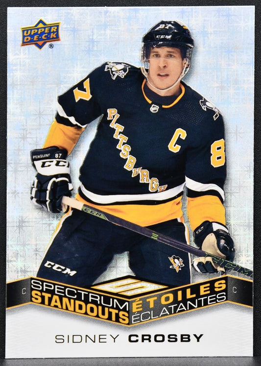 2022-23 UD Tim Hortons Spectrum Standouts Sidney Crosby C-1 Pittsburgh Penguins 8839