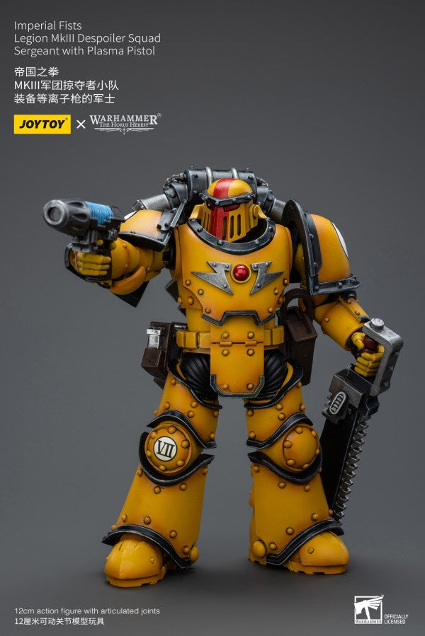 Legion MkIII Despoiler Squad Sergeant with Plasma Pistol Imperial Fists Joy Toy