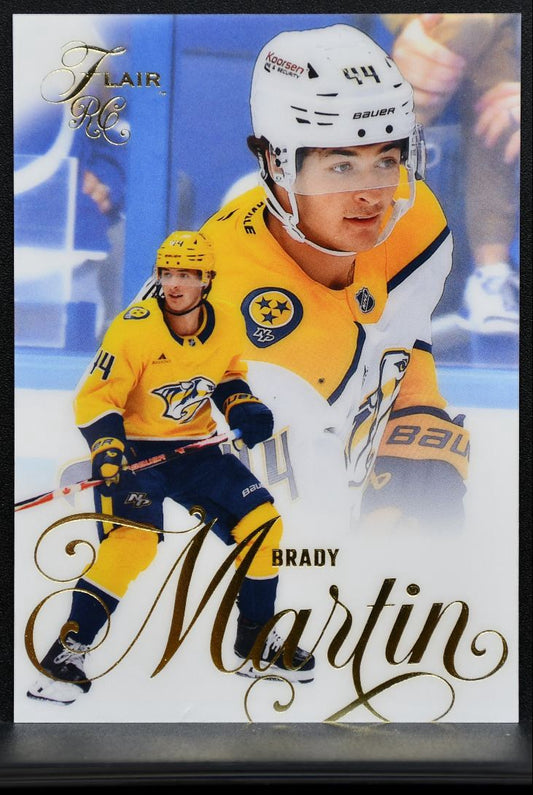 2025-26 Flair Rookie Brady Martin 195 Nashville Predators RC 4441