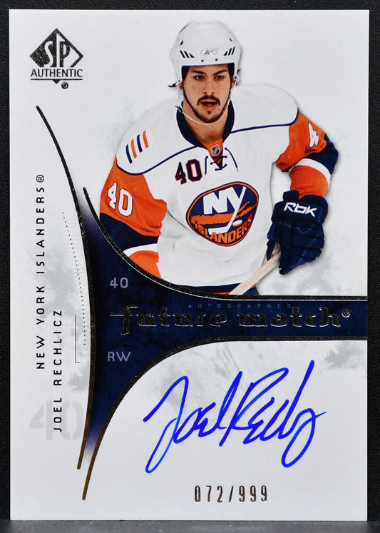 2009-10 SP Authentic Future Watch Auto Joel Rechlicz Islanders RC Auto 1238