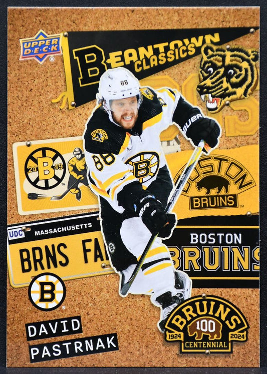 23-24 UD Bruins Centennial Beantown Classics David Pastrnak BC-10 Bruins 1823