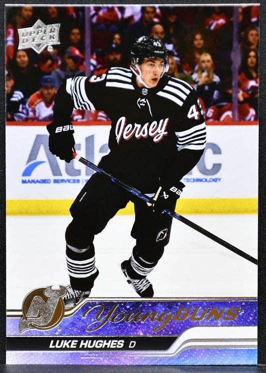 2023-24 Upper Deck Series 1 Young Guns Luke Hughes 248 New Jersey Devils RC 3964
