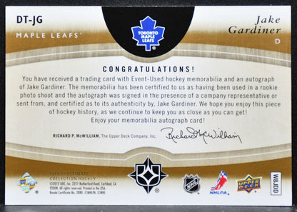 2011-12 UD Ultimate Debut Threads Auto Gardiner RC Auto 20/50 Jersey 6730