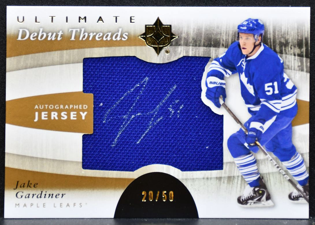 2011-12 UD Ultimate Debut Threads Auto Gardiner RC Auto 20/50 Jersey 6730