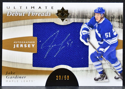 2011-12 UD Ultimate Debut Threads Auto Gardiner RC Auto 20/50 Jersey 6730