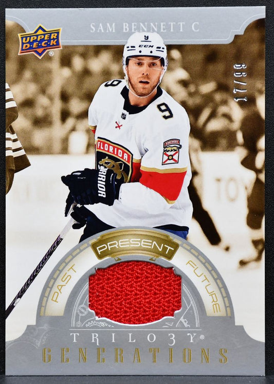 2022-23 UD Trilogy Generations Sam Bennett TG-16B Panthers 17/99 Jersey 2202