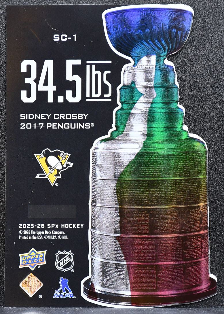 2025-26 SPx 34.5 LBs Sidney Crosby SC-1 Pittsburgh Penguins 0931