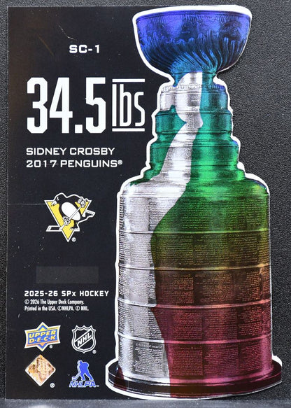 2025-26 SPx 34.5 LBs Sidney Crosby SC-1 Pittsburgh Penguins 0931