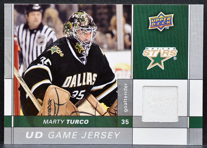 2009-10 Upper Deck Series 1 UD Game Jerseys Marty Turco GJ-MT Stars Jersey 8773