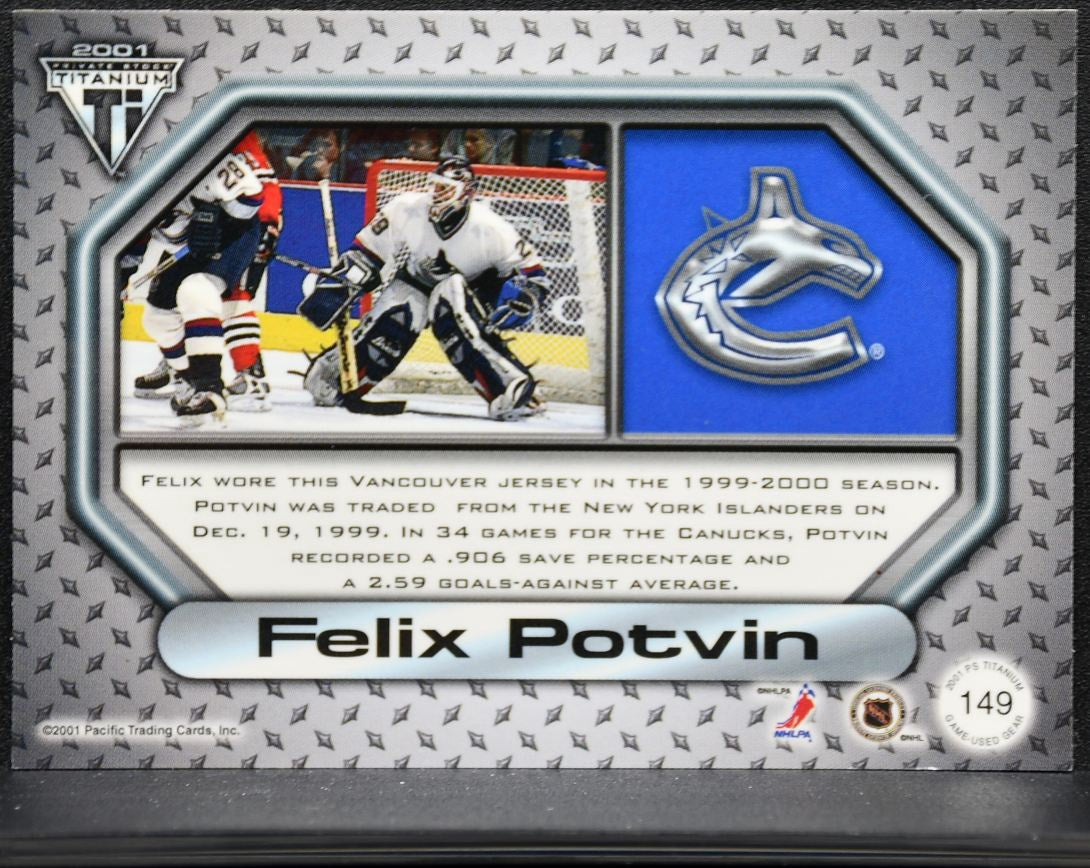 2000-01 Pacific Private Stock Titanium Jersey Potvin Jersey 5167