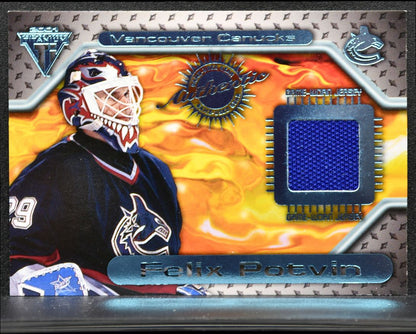 2000-01 Pacific Private Stock Titanium Jersey Potvin Jersey 5167