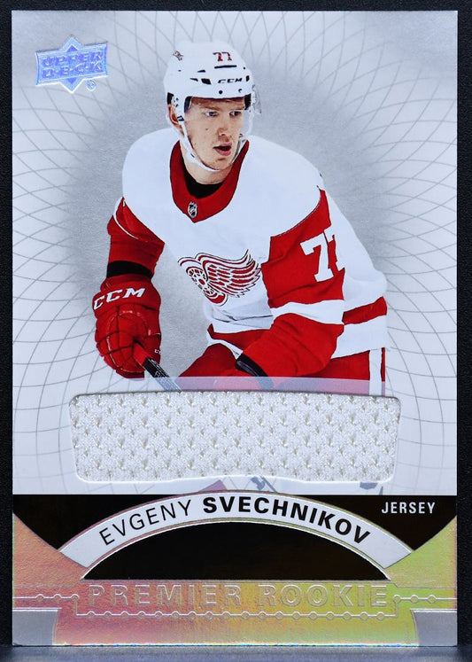 2017-18 UD Premier Rookie Jerseys Evgeny Svechnikov 71 Red Wings RC Jersey 4928