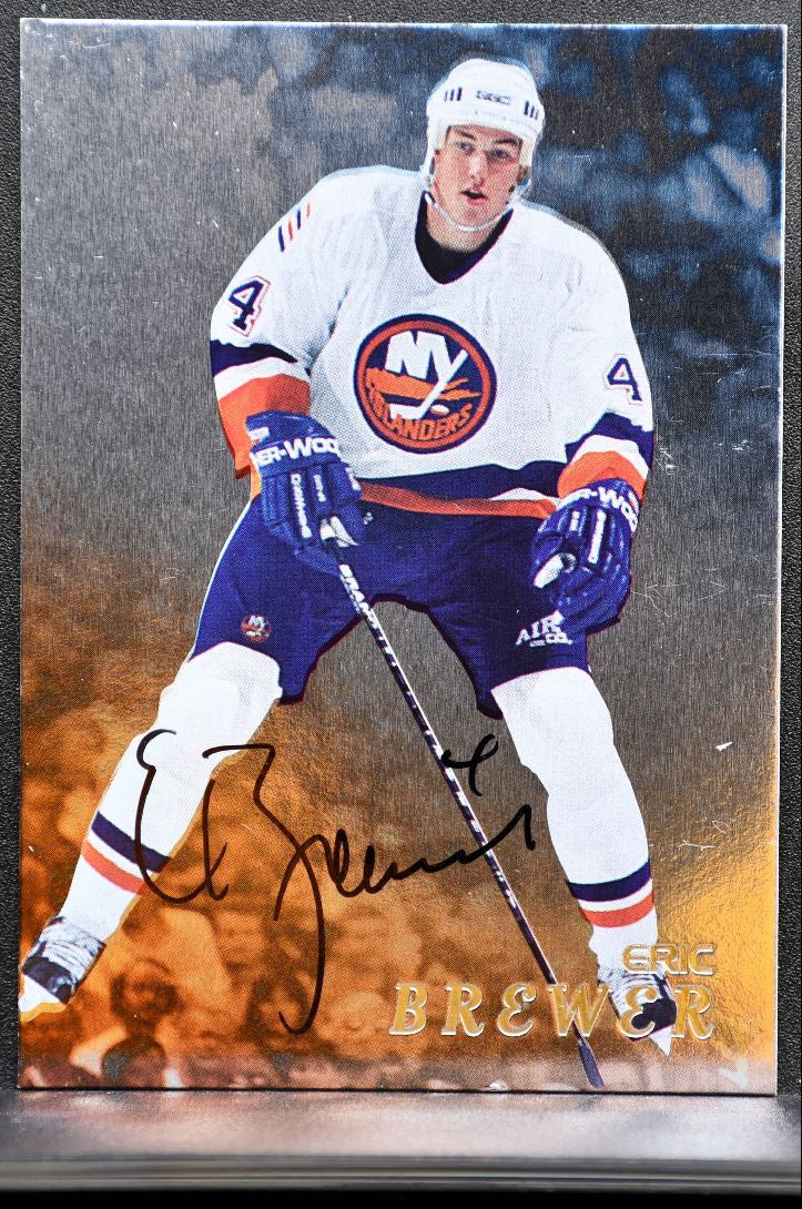 1998-99 Be A Player Auto Eric Brewer Auto 0872