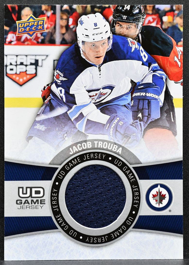 2015-16 Upper Deck Series 2 Game Jersey Jacob Trouba GJ-JT Winnipeg Jets 4367