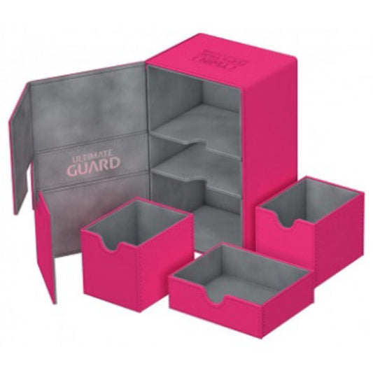 Ultimate Guard Twin Flip N Tray Deck Case Xenoskin Pink 160+
