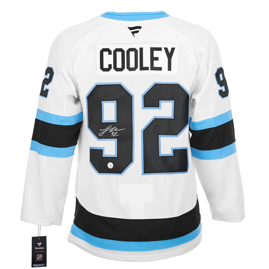 Logan Cooley Utah Autographed Fanatics Premium Jersey