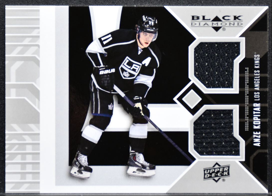 2014-15 UD Black Diamond Double Jerseys Anze Kopitar KINGS-AK Kings Jersey 4626