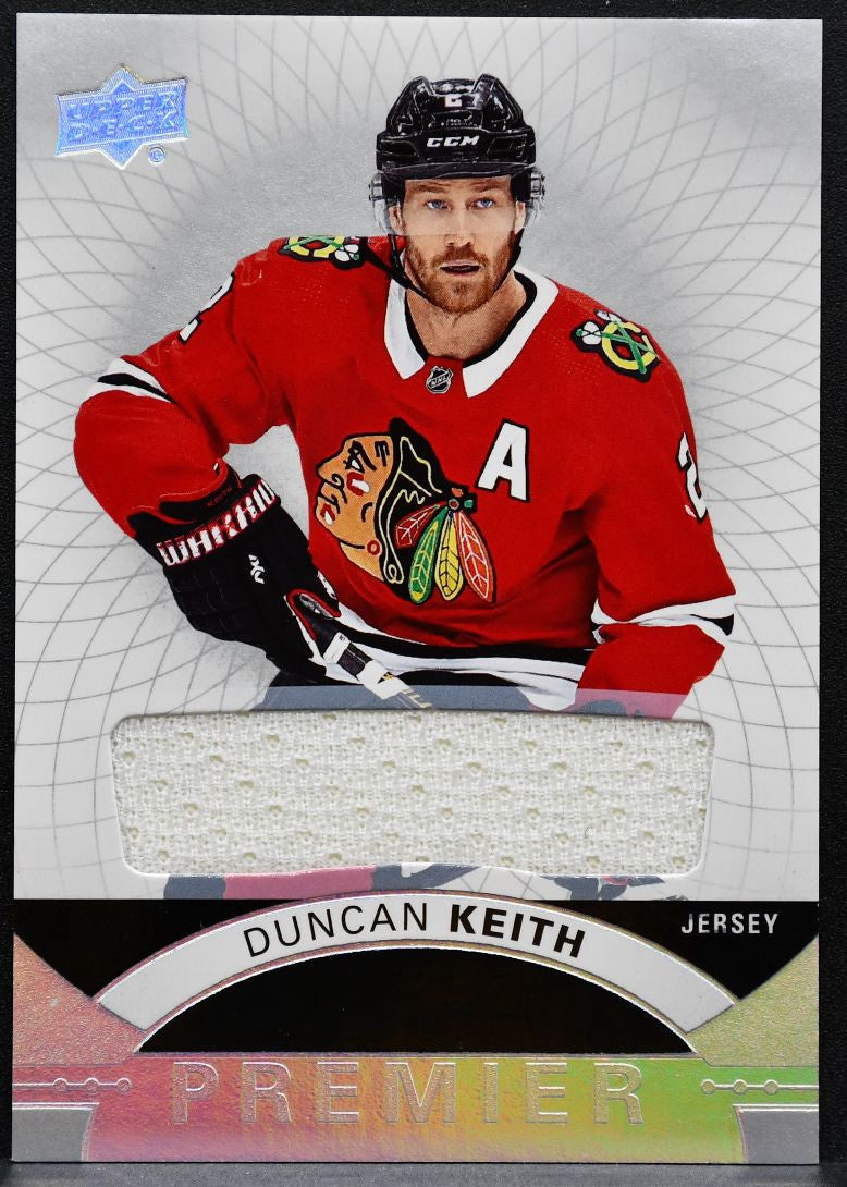 2017-18 UD Premier Base Relics - Jerseys Duncan Keith 33 Blackhawks Jersey 1588